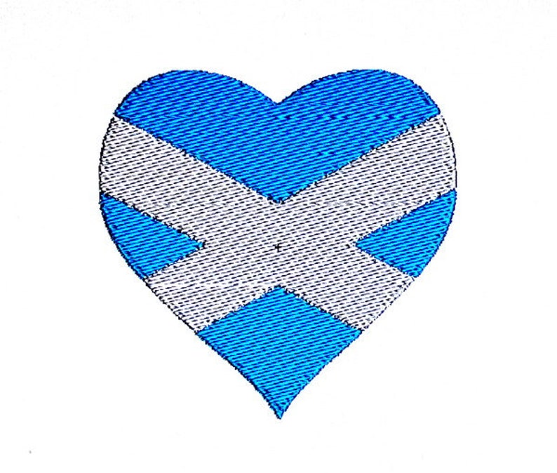 Flag scotland heart embroidery design  etsy Flag scotland heart embroidery design  etsy