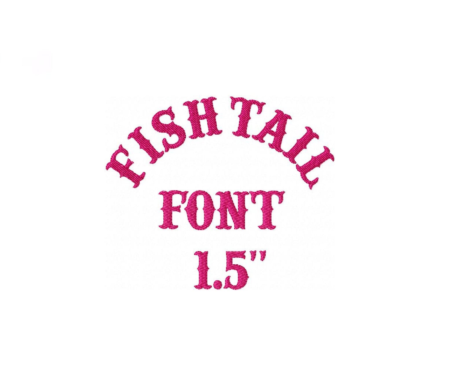 Fishtail Font Machine Embroidery Design Free Custom Monogram ABC ...