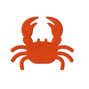 Crab Machine Embroidery Design Sea life Tote Bag Design Summer Nautical T Shirt Design Crab Silhouette Mini Design