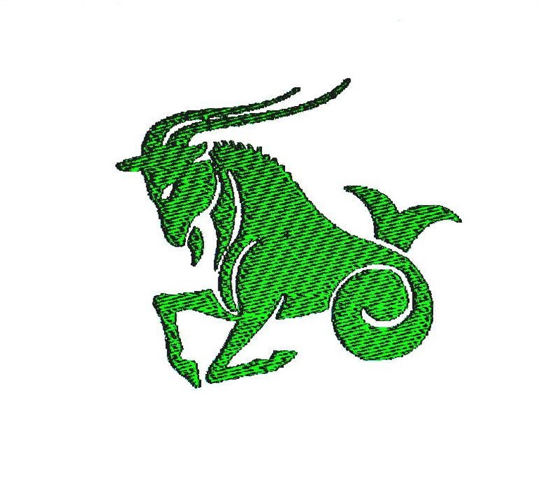Capricorn Zodiac Sign Embroidery Pattern This Month ...