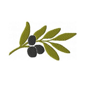 Olive Branch Embroidery Design Garden Vegetables Pattern ( Digital Download )
