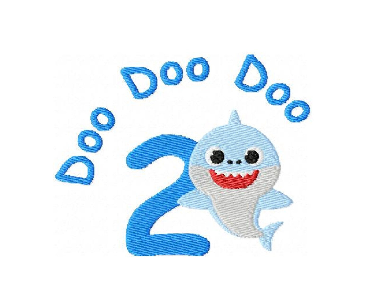 Baby Shark Machine Embroidery Design Kids Embroidery Mini Etsy UK
