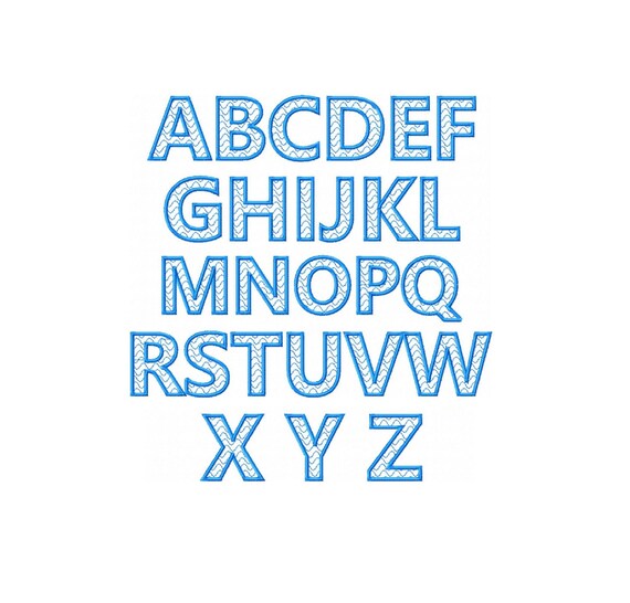 Block Letter Alphabet Design