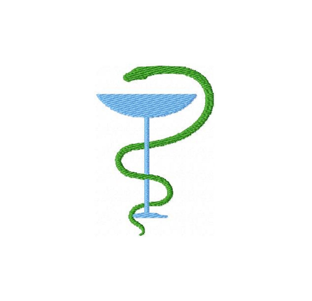 Snake and Cup Pharmacy Embroidery Design Medical Symbol Design Hospital  Scrubs Embroidery Doctor Uniform Pattern Bowl of Hygieia Design - Etsy, image size:1080x1045