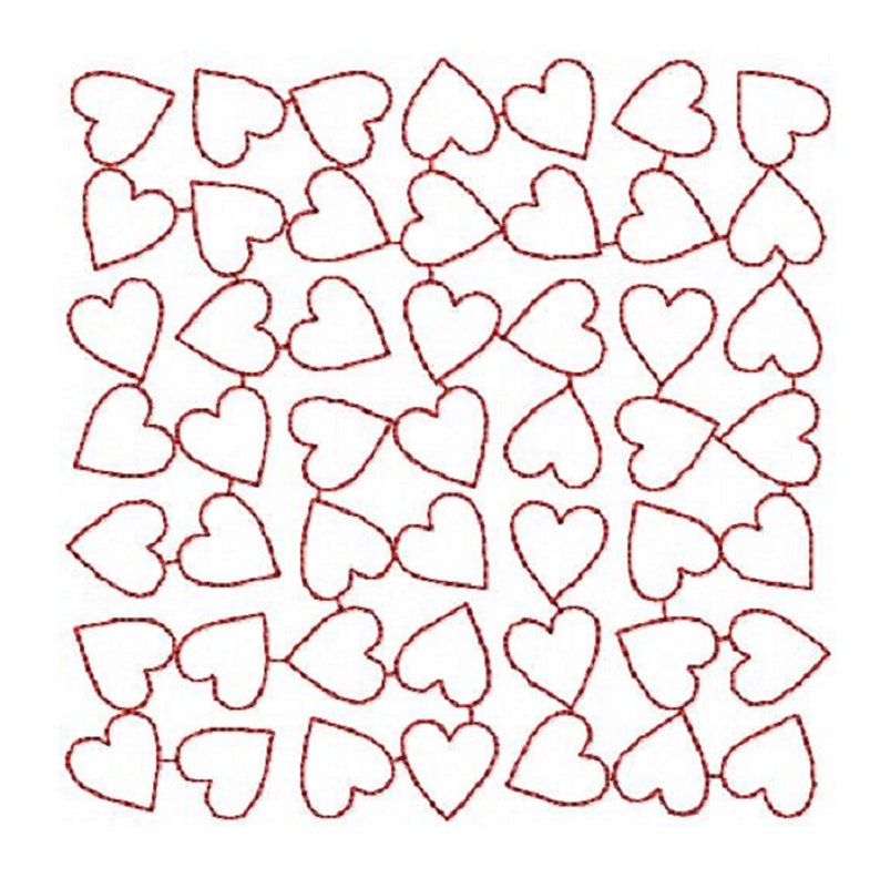 Quilt Block Hearts Embroidery Design Random Hearts Quilt Pattern ...