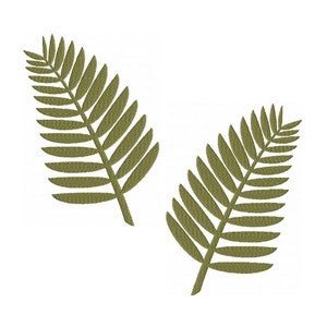 Palm Tree Leaf Machine Embroidery Design Big Tropical Leave Design Green Palm Leaf Summer Projects Embroidery Beach Towel Design