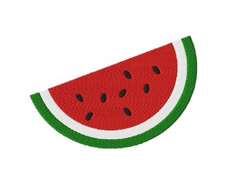 Watermelon Machine Embroidery Design Melon Design Summer Fruit Pattern in 3 Sizes