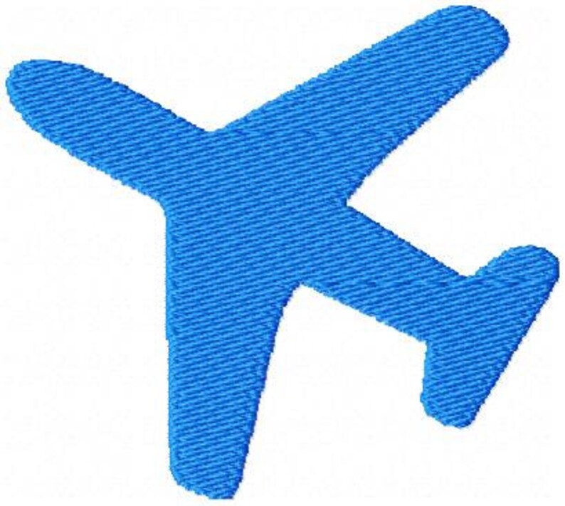 Airplane silhouette embroidery design kids design air plane  etsy