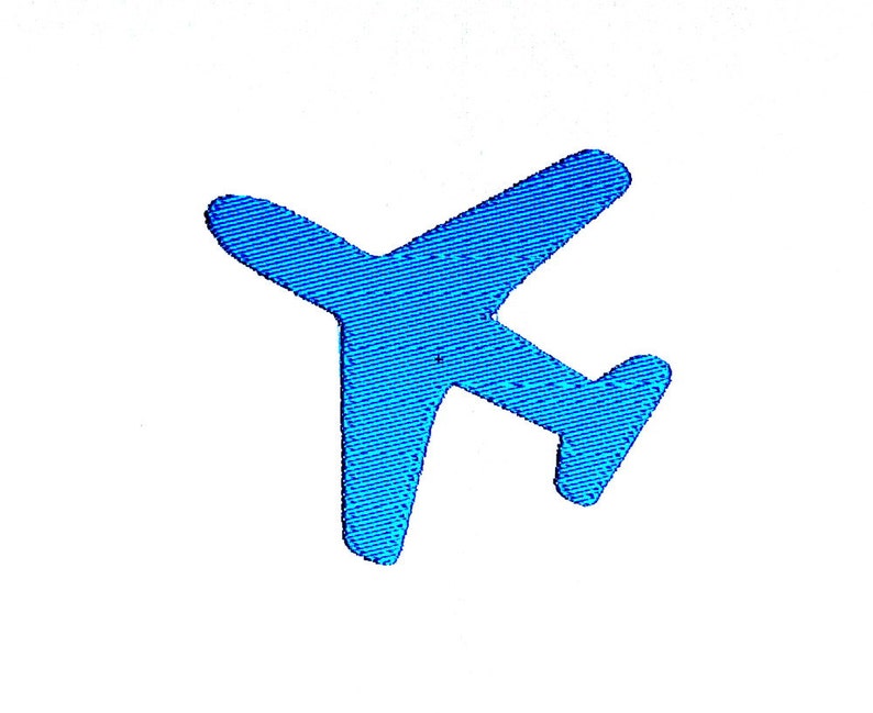 Airplane silhouette jessecmault design blue plane mini pattern  etsy