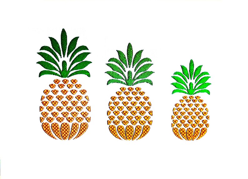 Pineapple Embroidery Design Pineapple Design Fruit Design Etsy Ireland