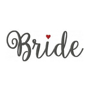 Bride Machine Embroidery Design Bride Fancy Font Wedding Pattern ...
