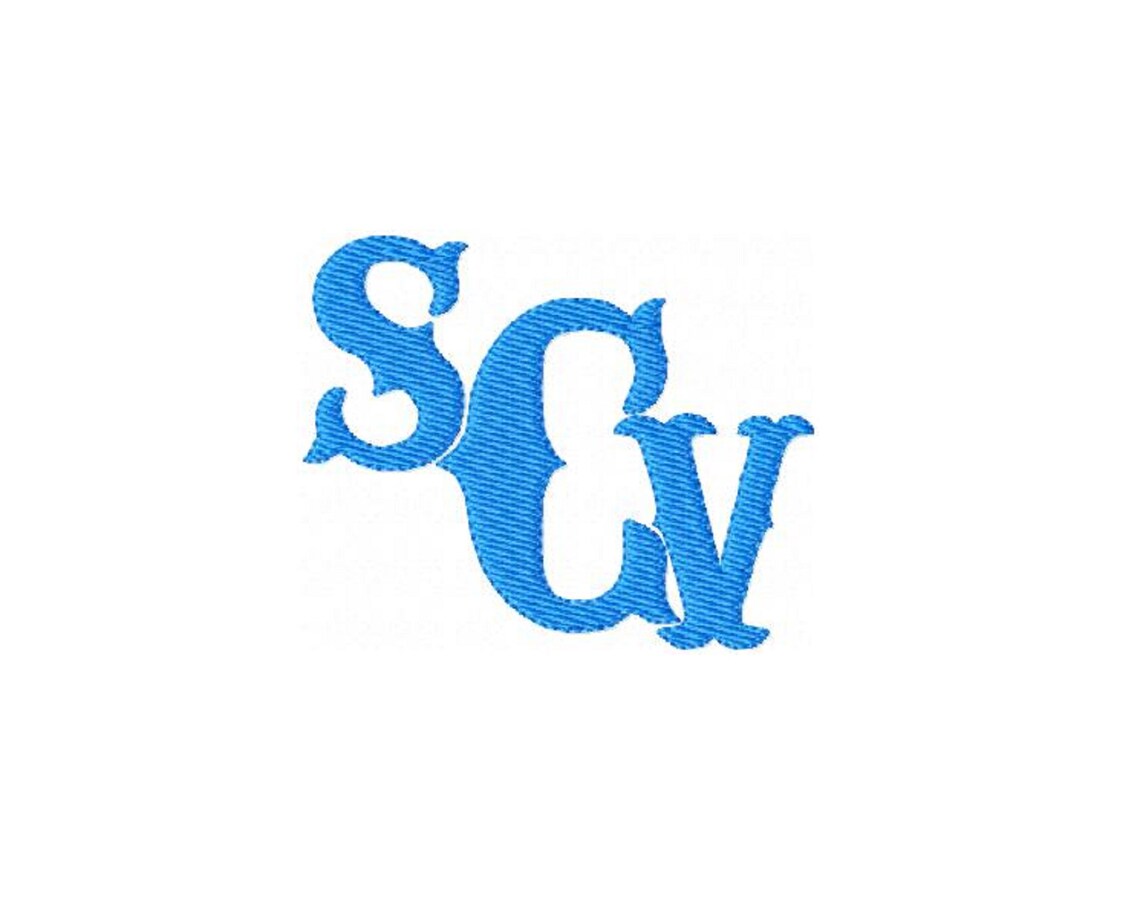 Fishtail Font Machine Embroidery Design Free Custom Monogram ABC ...