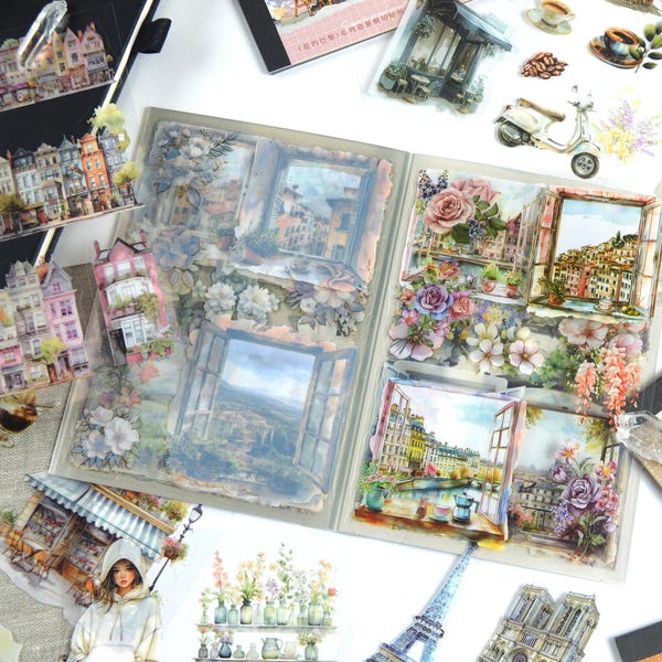 Travel Sticker Book 75-120: Lifestyle Journaling Stickers - Junk Journal, Scrapbook, and Mail Art Supplies