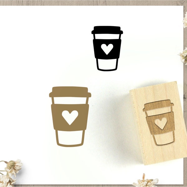 Coffee or Java Rubber Stamp, Coffee Lover Gift, Caffeine Wedding Favor Stamp, for Journals and Travelers Notebooks