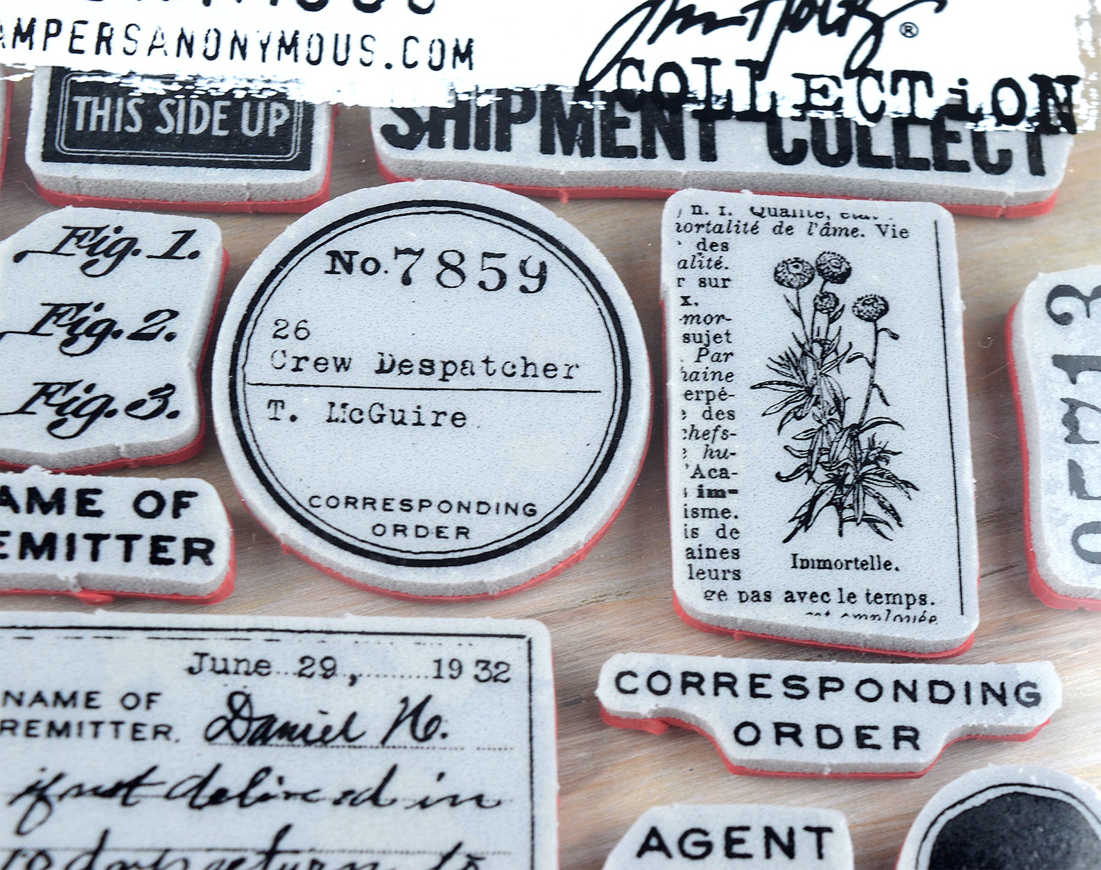 Vintage Label Stamps 35 Pcs for Journaling Supplies Tim Holtz Etsy