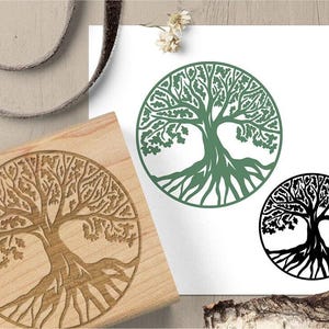 Sello del Árbol de la Vida, Sello de Caucho del Árbol del Mundo, Sello de Árbol, Sello de Raíces, Sello de Diario, Sello de Símbolo Antiguo