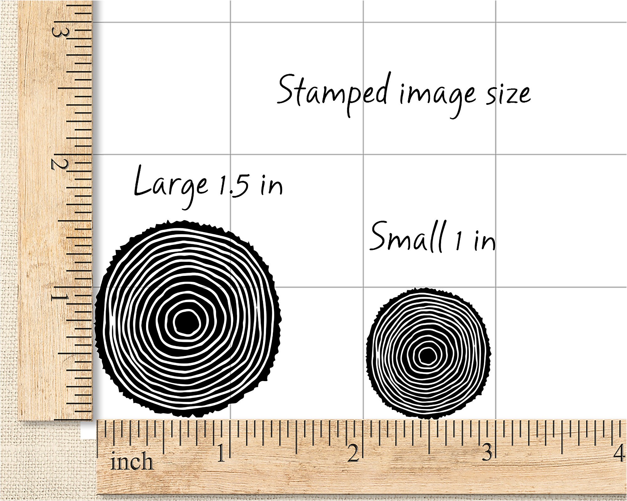 Tree Ring Stamp Tree Ring Rubber Stamp Nature Stamp Plant Etsy