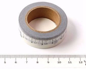 Ruler Washi Tape, Cute Masking Tape, Seamstress Tape Washi, Journal Supplies, Junk Journal Supplies