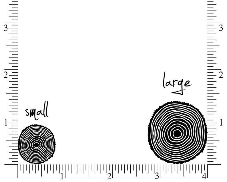 Tree Ring Stamp Tree Ring Rubber Stamp Nature Stamp Plant Etsy