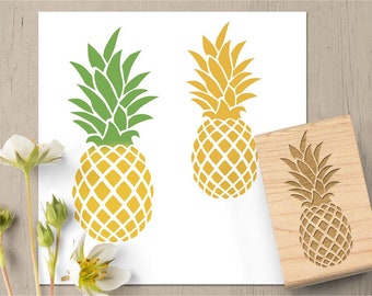 Pineapple Stamp, Pineapple Favor, Pineapple Gift, Fruit Stamp, Hawaii Stamp, Spring Summer Stamp, Food Stamp, Cooking Kitchen Stamp 143