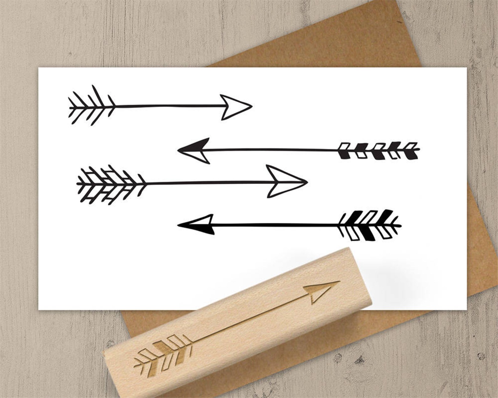Hand Drawn Arrow Stamp Arrow Rubber Stamp Archery Stamp Etsy