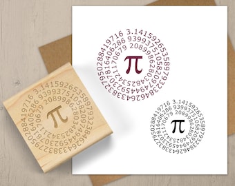 PI Stamp, Math Gift, Math Geek Stamp, Math Teacher Stamp, Math Symbol Stamp, Pi Day, Math Lover, Math Notebook Stamp, Scrabook Stamp 089