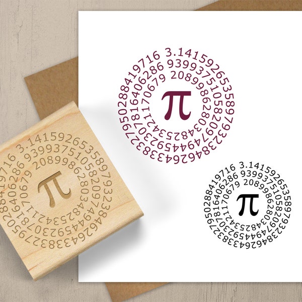 PI Stamp, Math Gift, Math Geek Stamp, Math Teacher Stamp, Math Symbol Stamp, Pi Day, Math Lover, Math Notebook Stamp, Scrabook Stamp 089