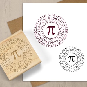 PI Stamp, Math Gift, Math Geek Stamp, Math Teacher Stamp, Math Symbol Stamp, Pi Day, Math Lover, Math Notebook Stamp, Scrabook Stamp 089