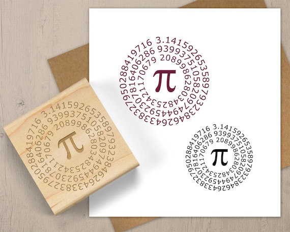 PI Stamp, Math Gift, Math Geek Stamp, Math Teacher Stamp, Math Symbol Stamp, Pi Day, Math Lover, Math Notebook Stamp, Scrabook Stamp 089