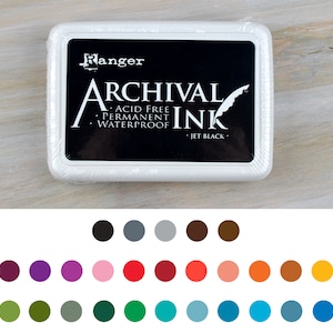 Large Ink Pad, Ranger Archival Ink Pad, Blue Ink Pad, Black Ink