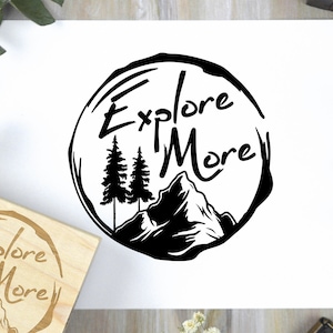 Explorez plus de tampons en caoutchouc, tampons de voyage d’aventure en plein air - pour scrapbooking, cartes, journaux de voyage, tampons de montagne de camping de randonnée