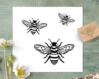 Hand Drawn Bee Stamp for Weddings and Favors, Tiny Honey Bee Rubber Stamp, Insect Stamp for Planners, Journals, and Travelers Notebooks