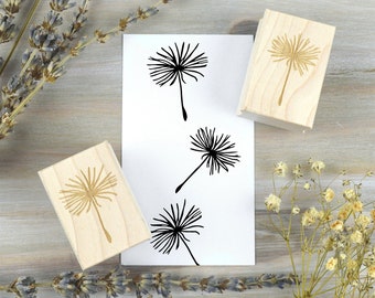 Dandelion Seed Rubber Stamp, Blowball Seed Stamp, Floral Flower Stamp, Botanical Junk Journal Supplies, Art Journal Stamp