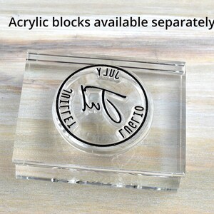 Journal Date Stamps, Postage Cancellation Clear Planner Stamps with Months of the Year Calendar Stamp Set image 4
