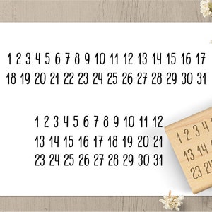 Journal Date Stamps, Clear Planner Stamps, Months Year Calendar Stamp Set -  Printed Heron