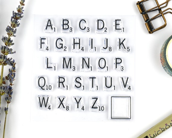 40pcs/set Alphabet Stamps Vintage Wooden Rubber Letter Number Symbol Stamp  Set With Black Ink Pad For Card Making Planner Scrapbook