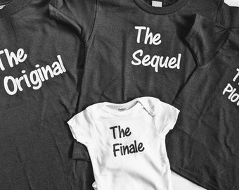 Original, Sequel, Plot Twist, Finale 2nd, 3rd or 4th pregnancy announcement! FREE SHIPPING!