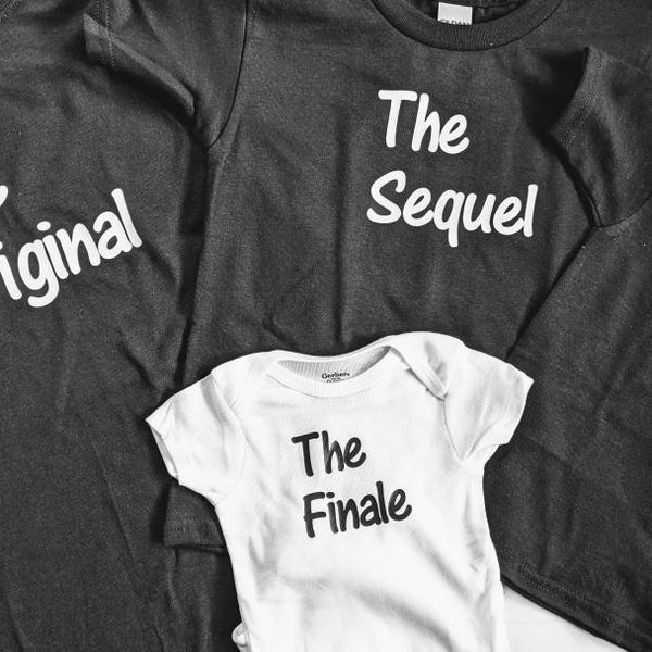 Original, Sequel, Plot Twist, Finale 2nd, 3rd or 4th pregnancy announcement! FREE SHIPPING!