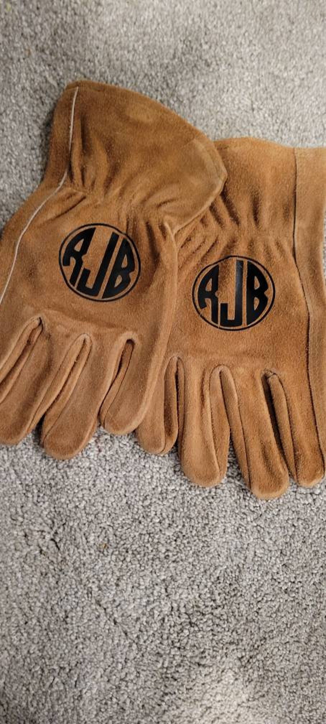 Custom Leather Gloves, Work Gloves, Ranch, Western Gift, FREE SHIPPING