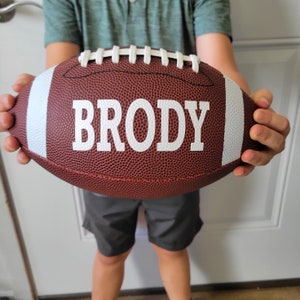 Personalized Football. Stocking stuffer, Christmas gift for football lover. Ring bearer gift. Youth. Easter Basket. Valentines FREE SHIPPING