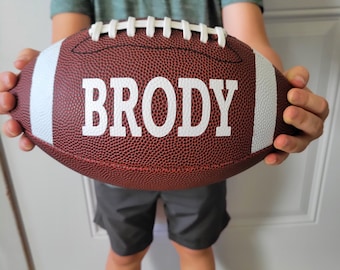 Personalized Football. Stocking stuffer, Christmas gift for football lover. Ring bearer gift. Youth. Easter Basket. Valentines FREE SHIPPING