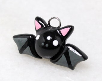 Bat Charm - Polymer Clay Charms - Kawaii Phone Charm - Phone Charm Strap