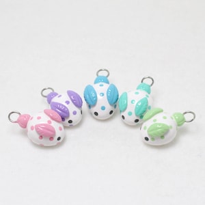 Sea Bunny Charm - Polymer Clay Charms - Sea Slug - Kawaii Phone Charm - Nudibranch