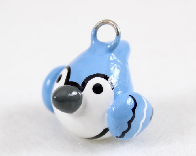 Cute Blue Jay Charm Polymer Clay Charm Blue Jay Jewelry Etsy