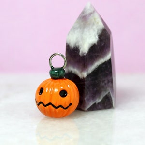 Jack o Lantern Charm - Halloween Phone Charm - Phone Charm Strap - Cute Phone Charm