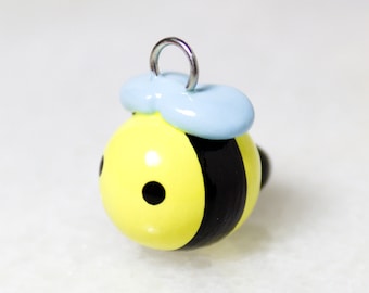 Kawaii Bumblebee Charm - Urocze zawieszki z gliny polimerowej - Kawaii zawieszka do telefonu - Kawaii brelok