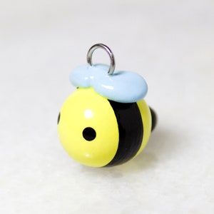 Kawaii Bumblebee Charm - Cute Polymer Clay Charms - Kawaii Phone Charm - Kawaii Keychain