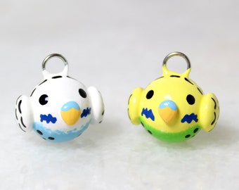 Parakeet Charm - Budgie Charm - Cute Phone Charm - Polymer Clay Charms - Small Gifts for Friends