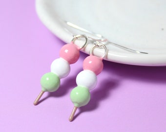 Dango Earrings - Anime Earrings - Polymer Clay Earrings - Novelty Earrings - Gifts for Best Friend Female