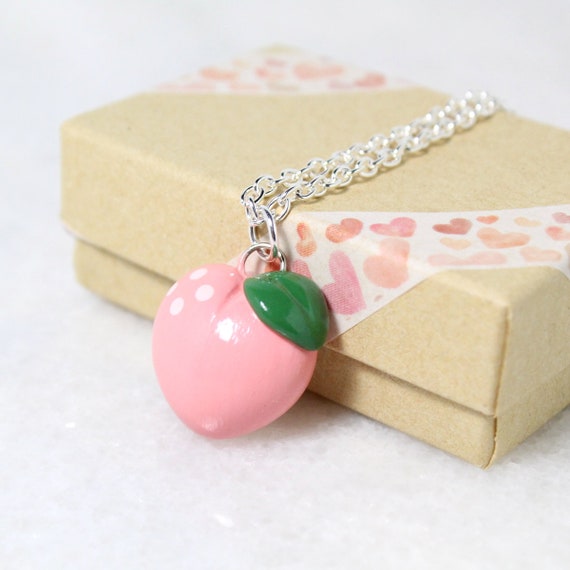 Peach FRUIT Bracelet Pêche Bijoux Peach Bracelet Pêche Charme Pêche Pendentif